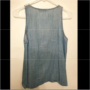 Blue and white top from Zara